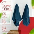 thumbnail image 6 of RIVERSIDE Cotton Bath Towels 24 x 48 Set of 4 with 450 GSM Soft Quick Dry and Lightweight for Bathroom Spa - Dark Blue, 6 of 8