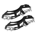 thumbnail image 4 of Shoe Spikes Ice Crampons Spikes Ice Grippers Shoe Crampons Traction Cleats for Running Climbing Hiking Mountaineering Jogging L 40 to 45 Black, 4 of 7