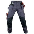 thumbnail image 3 of Notus Men’s Work Casual Tactical Cordura Knee Carpenter Construction Utility Cargo Work Trousers Pants Gray 40-32, 3 of 5