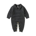 thumbnail image 1 of Knitted Rompers with Buttons for Toddlers, Girls, Boys, 3-24 Months, 1 of 10