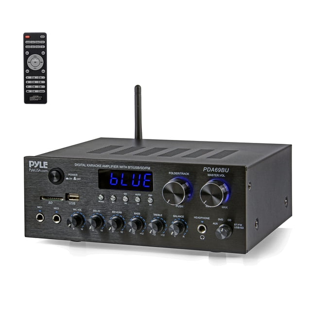 Receptor amplificador de audio doméstico Bluetooth de 300 W Pyle PDA69BU
