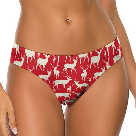 

Deer Animal Silhouette Women s Thongs Sexy T Back G-Strings Panties Underwear Panty