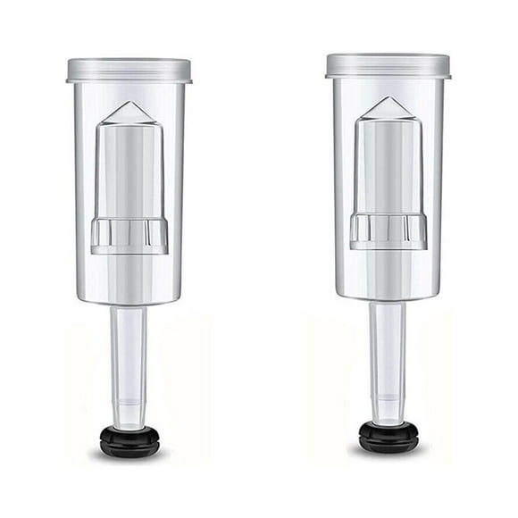 2 x Brewing Air Lock airlock 3-Piece Type Home Brew Beer Wine With Grommet FP