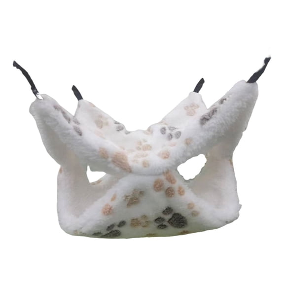 Greeniant Hamaca colgante de tela para animales pequeños, escondite y fiable para cobayas, hurones y ratas, hurón de doble capa, pies blancos Type2 NO2