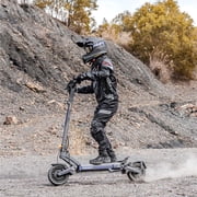 Adults Electric Scooter with 10''off-Road Tire, 2912W Peak Dual Motor, 40 MPH Top Speed, 71 Miles Max Range, 297 Lbs Max Load, IP54, Folding E-scooter with LED