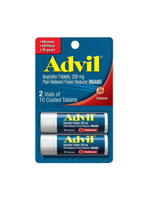 Advil Pain Relievers and Fever Reducer Coated Tablets, 200 Mg Ibuprofen, 20 Count