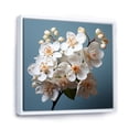 thumbnail image 2 of Designart "Still Life Photography Of White Orchids IV" Orchids Floater Framed Canvas Wall Art, 2 of 5