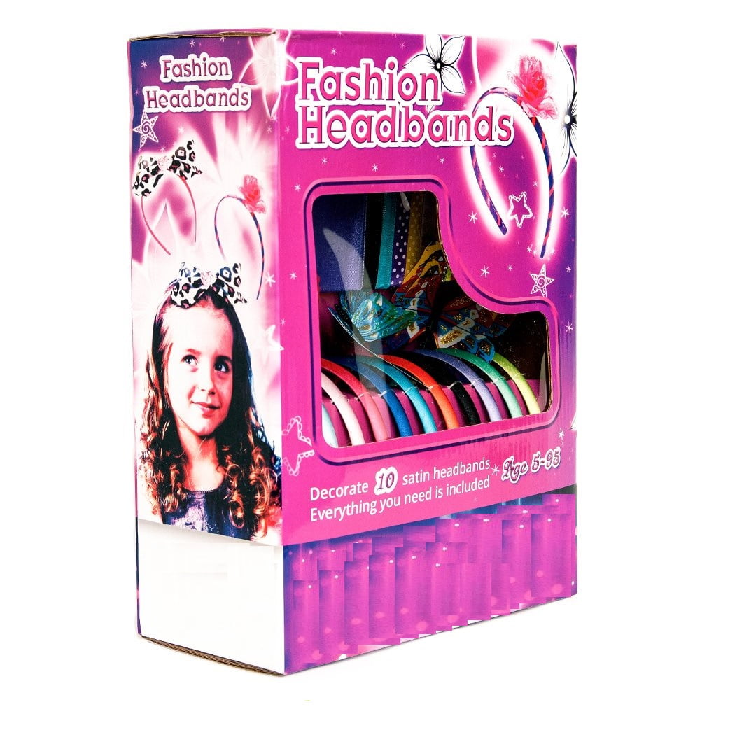 Cool Toys Fashion Headbands for Girls 60 Pcs DIY Satin Women Girl