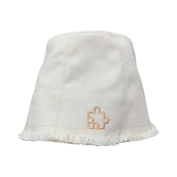 Sombrero de mujer con circunferencia de 56-58 cm, parasol de verano, sombrero de pescador con rebabas y rompecabezas