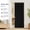 Black With Curtain Rods, variant on Blackout Door Curtains with Rod Included, Magnetic Blackout Doorway Curtain for Bedroom, Energy Saving Window Curtain, 42"x78", Brown