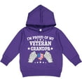 thumbnail image 2 of Inktastic I'm Proud of My Veteran Grandpa Toddler Hoodie, 2 of 4