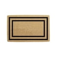 thumbnail image 1 of Nedia Home O2181 36 x 72 Po Mince Double Cadre Photo Résistant en Fibre de Coco Porte Mat&44; Plaine - Bronzage Naturel & Noir, 1 of 4