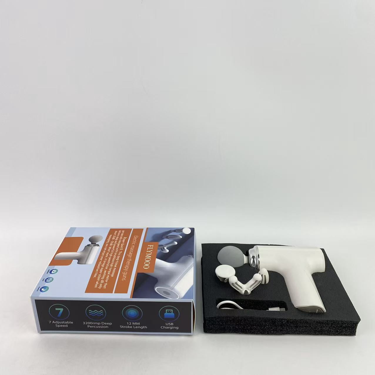 FLYMOOO Electric massage therapy guns, Deep Tissue Massager, Portable Muscle Massage Gun for Back Neck Muscle Relieve