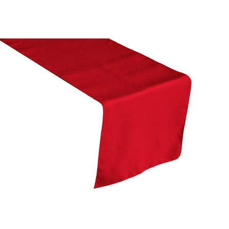LA Linen Polyester Poplin Table Runner (Best Table Wine Red)