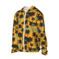 thumbnail image 2 of Fotbe Hawaii Palms Men's Women's UPF 50+ Sun Protection Jacket Hooded Cooling Shirt with Pockets Hiking Outdoor Performance-Small, 2 of 9