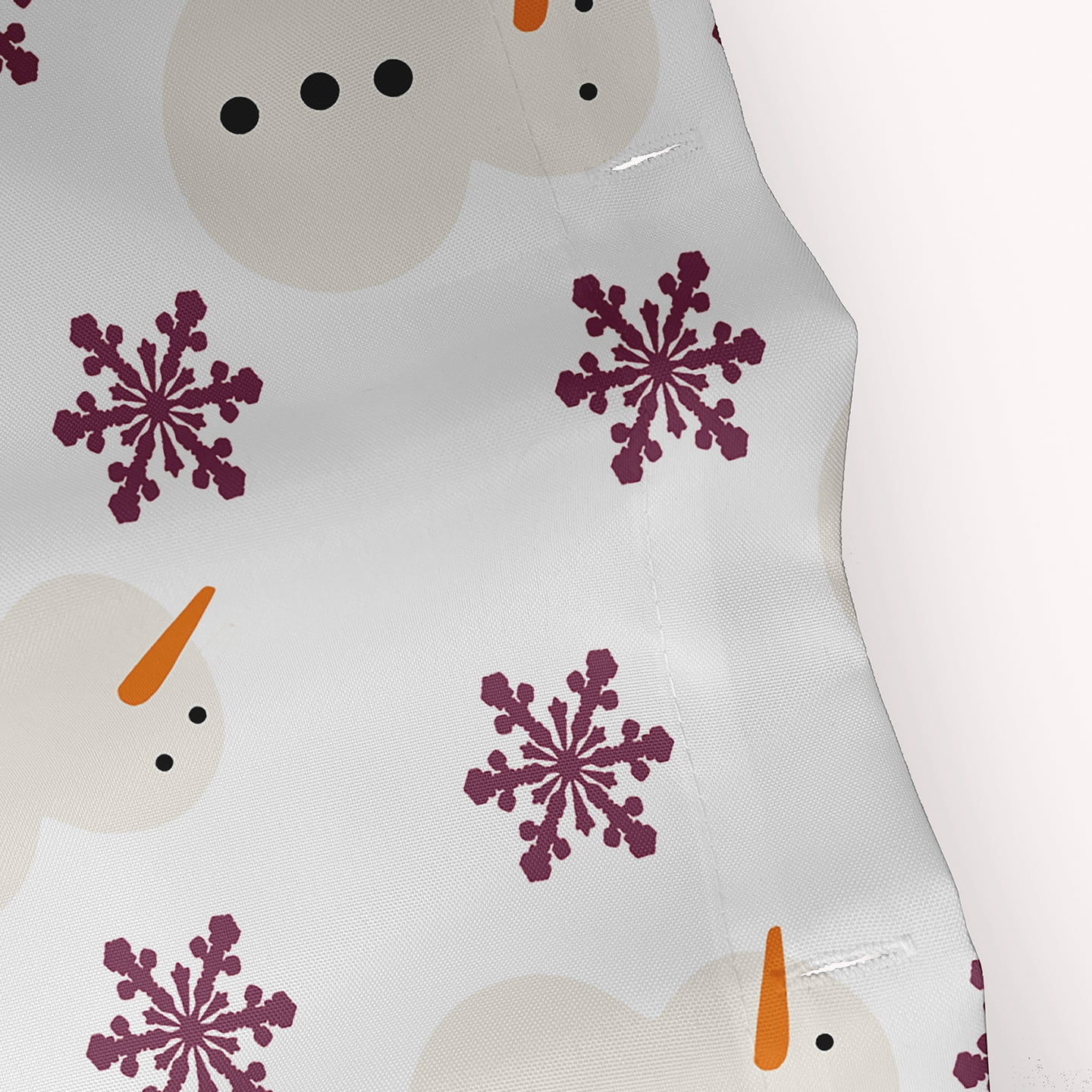Simply Daisy 70" W x 73" L Snow Men In Snowstorm Polyester Shower Curtain, Passion Flower [1 Ct]