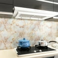 thumbnail image 5 of CRE8TIVE 24"x354" Glossy Marble Contact Paper Yellow Peel and Stick Countertop Wallpaper Self Adhesive Removable Waterproof Wall Paper Vinyl for Bathroom Backsplash Kitchen Cabinets Drawer Shelf, 5 of 6