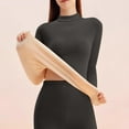 thumbnail image 3 of RXMEKW Thermal Women Set, Ladies' Lightweight Solid Color Velvet Thermal Underwear Base Set, 3 of 5