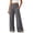 Gray, variant on Ohufall Pant for Women Loose Elastic High Waist Soft Wide Leg Pants Solid Color Fashion Casual Pant