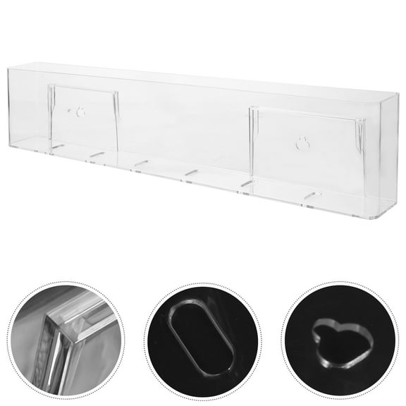 LULULION Chic Transparent Dvd Display Stand Rack for Home Storage and Decorative Tabletop Use