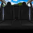 thumbnail image 4 of For 2017-2024 Tesla Model 3 FH Group Faux Leather Custom Fit Car Seat Covers  Black - Rear Set, 4 of 4