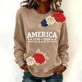 thumbnail image 2 of MEICHEN Oversized 250th Anniversary Printed Crew Neck Hoodless Sweatshirt for Women Fashion 1776-2026 Pullover Patriotic Sweatshirt, 2 of 4