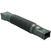 Flex-Drain Downspout Extension Flex-A-Spout - Bendable Plastic - 2 Pack, Green