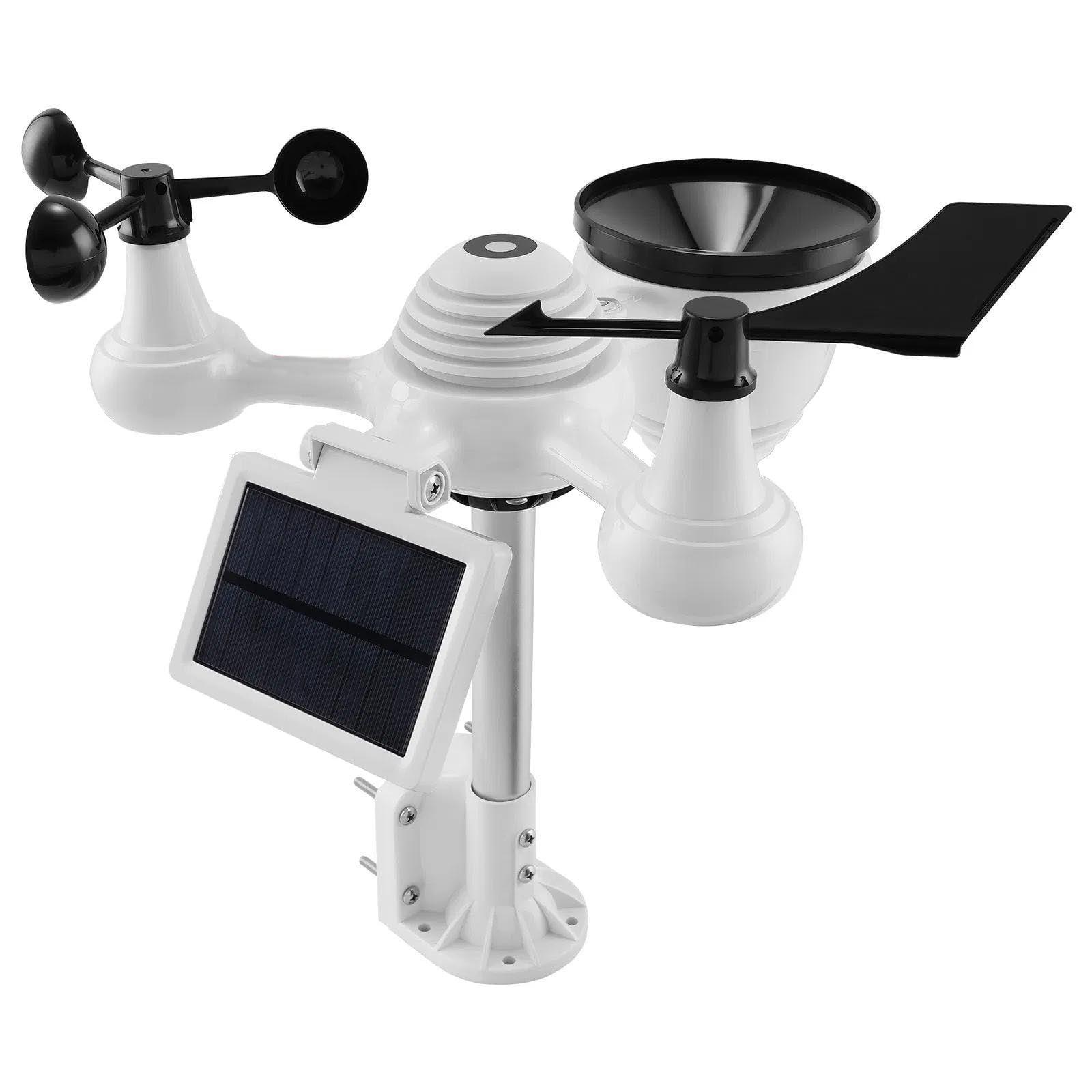 7 in 1 Wi-Fi Weather Station, Home Weather Station Indoor Outdoor, with Solar Wireless Outdoor Sensor Alarm Alerts for Temperature Humidity Wind Speed & Direction Rain
