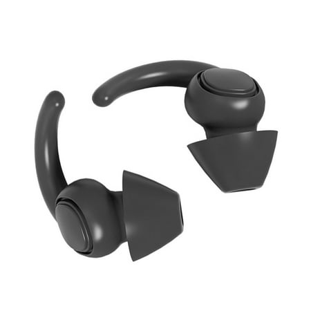 

Slhenay Soundproof Noise Reduction Earplugs Watertight Swimming Dormitory Avoid Noise Filter Hearing Protection Sleeping Earplugs Black
