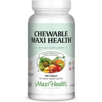 Maxi Health Chewable Multivitamin with Iron – Cherry – Kids, Teens & Adults – Immune Support – 180 Ct