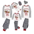 thumbnail image 1 of Pijamas familiares a juego de Navidad, conjunto de pijamas de Dachshund a través de la nieve, color blanco y negro, 2023, 1 of 3