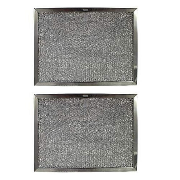 Replacement Aluminum Filters Compatible with Estate W10419114, Sears/Kenmore S99010300, Whirlpool W10419114,G-8125, -11-3/4 x 17-1/4 x 3/8 (PT LS) (2-Pack)