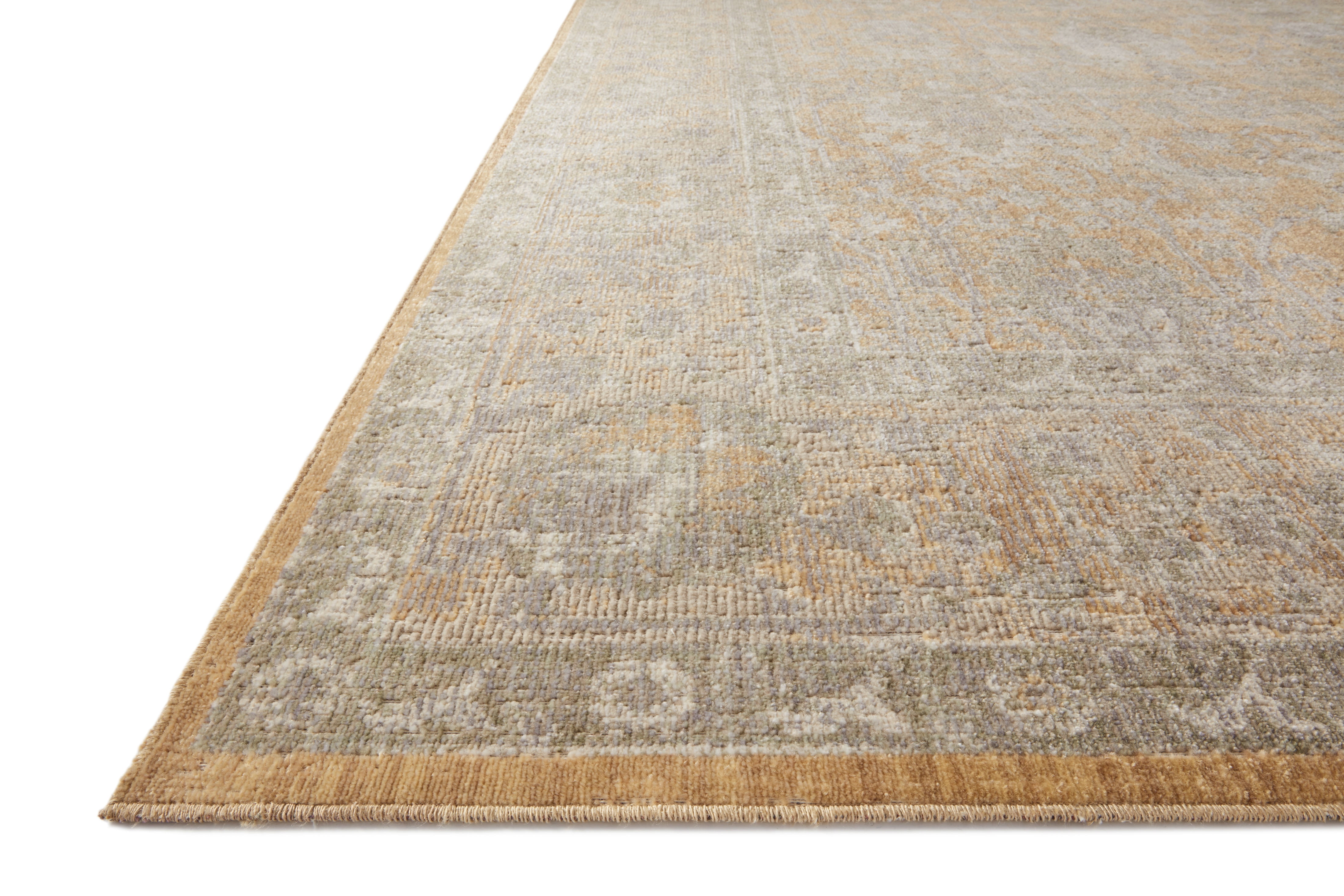 Chris Loves Julia x Loloi Rosemarie Gold/Sand 6'-3" x 9' Area Rug