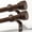 Deep Walnut Wood Grain, variant on Wood Curtain Rods for Windows 66 to 120 Inches 1" Diameter Boho Decorative Heavy Duty Long Window Curtain Rod Adjustable with Handmade Wood Grain Design for Living Room Bedroom Kitchen