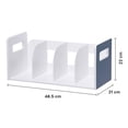 thumbnail image 3 of Librero minimalista AGBOX 4 Compartimentos Color azul para organizar libros Documentos y Más, 3 of 4