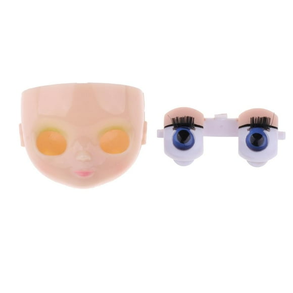 MERIGLARE Doll Mechanism Eyeball and Face Shell With Makeup For Blythe Doll Custom Making