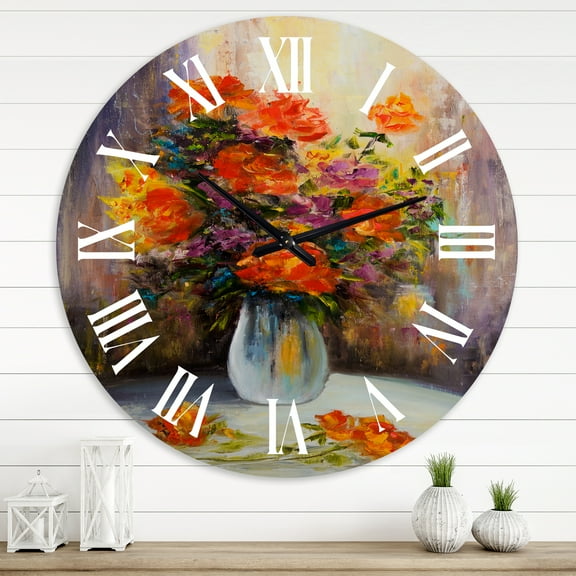Designart 1 in Quartz Traditional Wall Clock