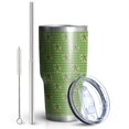 thumbnail image 2 of 30oz Green Bigfoot Pattern Tumblers Stainless Steel Tumbler with Lid and Straw,Vacuum Insulated Double Wall Travel Tumbler Cups Mug with Cleaning Brush for Coffee,Tea, 2 of 7