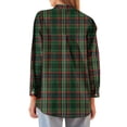thumbnail image 6 of Cutuoiiu Women's Long Sleeve Button Shirts Casual Striped Business Work Shirts Gifts, 6 of 7