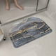 thumbnail image 5 of Felpudo Con Estampado De Mrmol Y Esquinas Redondeadas Grandes, Para Entrada Interior, Textura Suave, Base Antideslizante, Para Entrada De Casa O Sala De Estar, Paquete De 1, Gris, Ukhbmc, 5 of 9