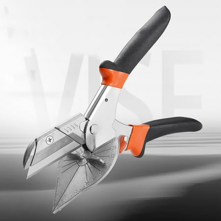 

Djadtgl Slot Scissors Angle Cut Woodworking Electrician Multi Functional Buckle Card Sealing Flanging Tool Right Angle Line Scissors