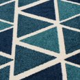 thumbnail image 2 of Tropiana Cream and Turquoise Blue Woven Area Rug, 2 of 7
