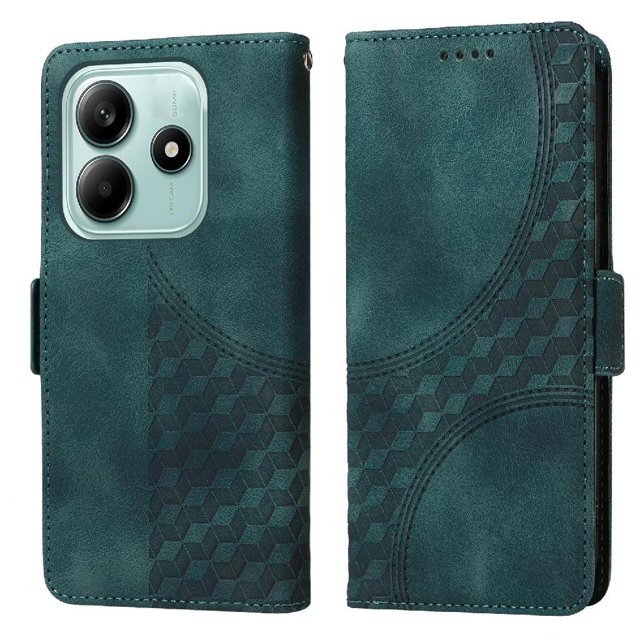 Funda GANGXUN para Xiaomi Redmi Note 14 4G con diseño acolchado elegante, cuero PU, protección total y ajuste preciso