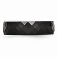 thumbnail image 3 of Ceramic Black 6mm Faceted Polished Band Size: 9; for Adults and Teens; for Women and Men, 3 of 6