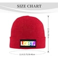 thumbnail image 3 of LGBT Gay Pride LGBTQ Beanie Hat Men Winter Knit Hat Women Slouchy Skull Cap Knitted Hat Sleep Caps Hedging Hat Black, 3 of 7