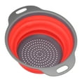 thumbnail image 2 of Collapsible Drain Basket, Anti-oxidation Long-lasting Washing Basket Kitchen  For Vegetable Colander For Kitchen Red Small, 2 of 8