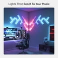 thumbnail image 4 of Luces de pared LED inteligentes Nanoleaf Lines RGBW con sincronización de música, 4 of 8