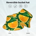 thumbnail image 5 of Easygdp Orange Double-Sided Reflective Fisherman Hat for Outdoor and Night Walking, Unisex, 5 of 9