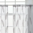 thumbnail image 6 of Better Homes & Gardens Embroidered Botanical Valance & Tier Set, 3-Piece Curtain, Silver, Indoor, 60"W x 36"L, Adult, Teen, 6 of 6