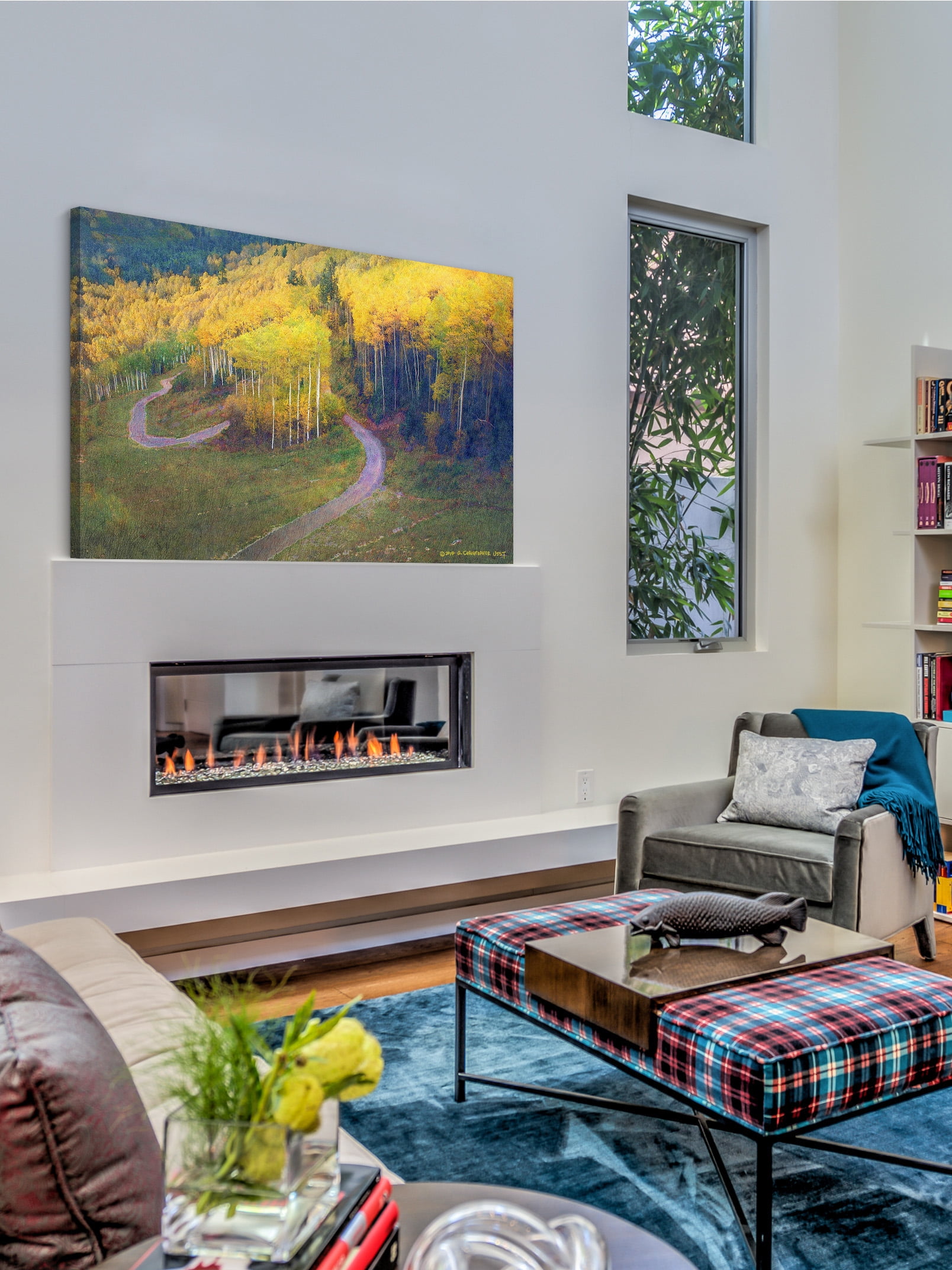 "Old Pass Road" Painting Print on Wrapped Canvas